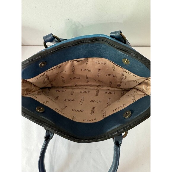 ANNA BY ANUSHKA LEATHER HANDPAINTED MULTI COMPARTMENT SACHEL 8038 - Picture 8 of 11